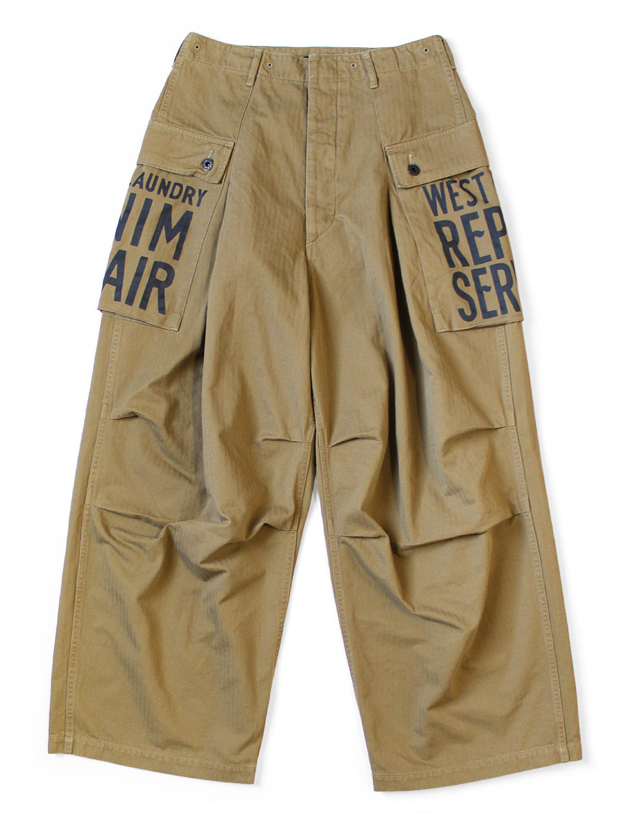 KAPITAL Pants Herringbone Jumbo Monkey Pants (Factory Repair