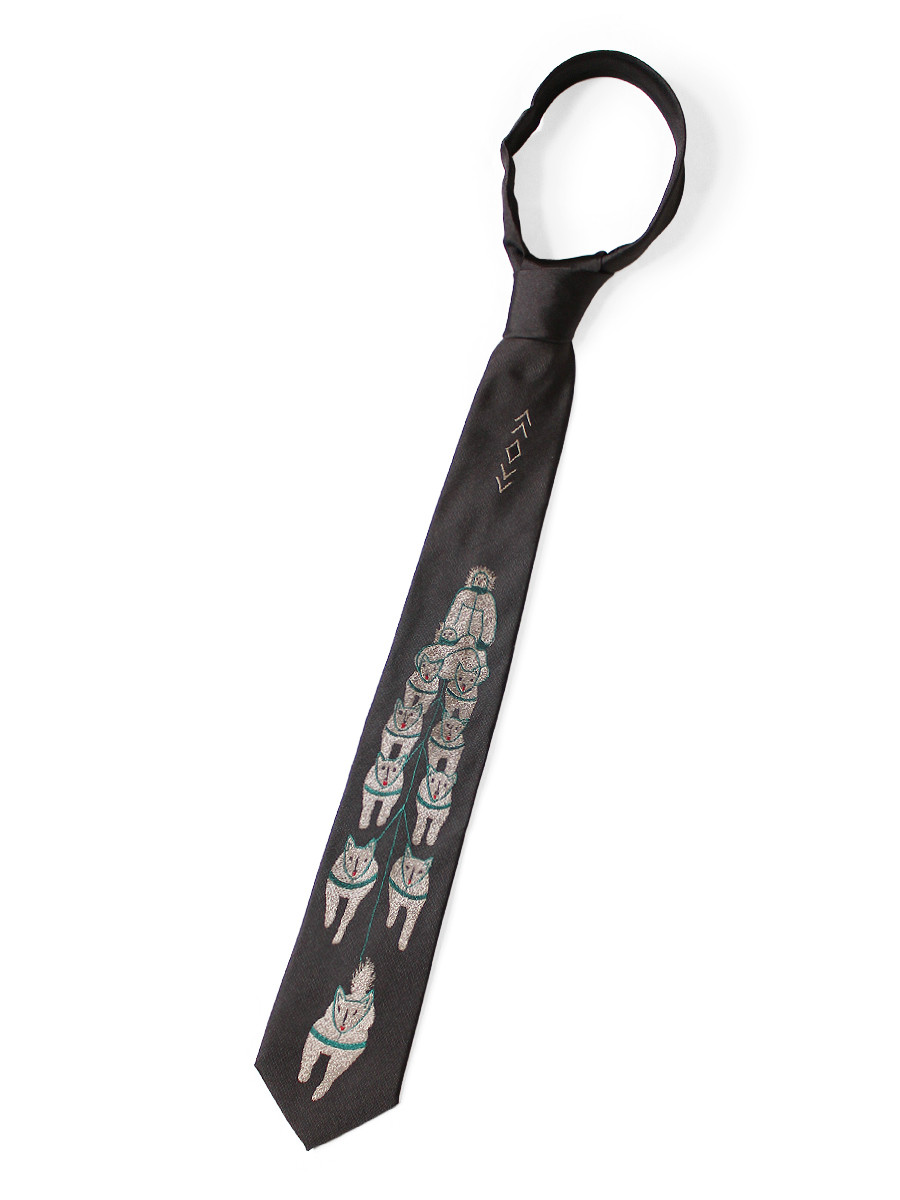 KAPITAL Others Silk Twill Dog-Team Tie