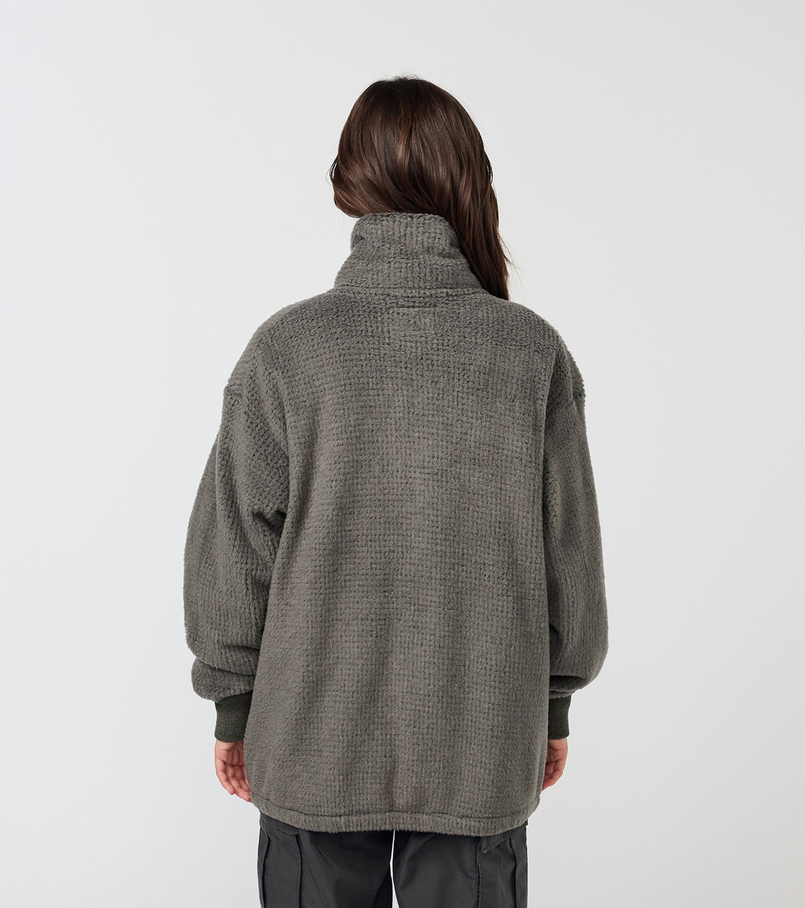 ザ ノースフェイス パープルレーベル N25FA053 ｸﾞﾚｰ ｳｰﾙﾌﾘｰｽｼﾞｯﾌﾟｱｯﾌﾟｾｰﾀｰ WS THE NORTH FACE PURPLE LABEL POLARTEC Wool Fleece Zip Up Sweater