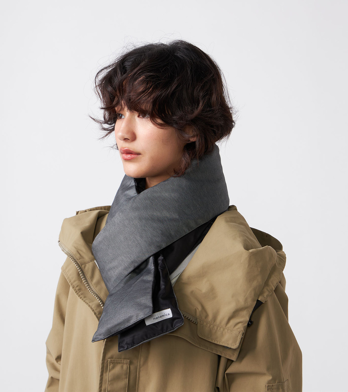 新品 25FW nanamica Down Muffler H GRAY S25FK081 マフラー ナナミカ メンズ レディース 5Q3/B07466/LAR26/ nanamica ACCESSORY Down Muffler Online Shop to Worldwide