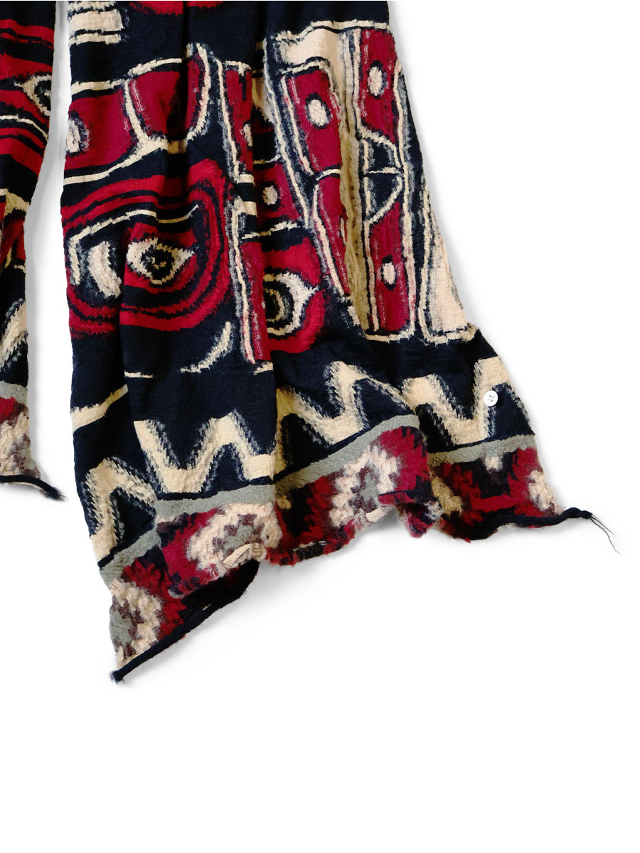 KAPITAL Scarves Felted Wool Alaska-Raven Scarf