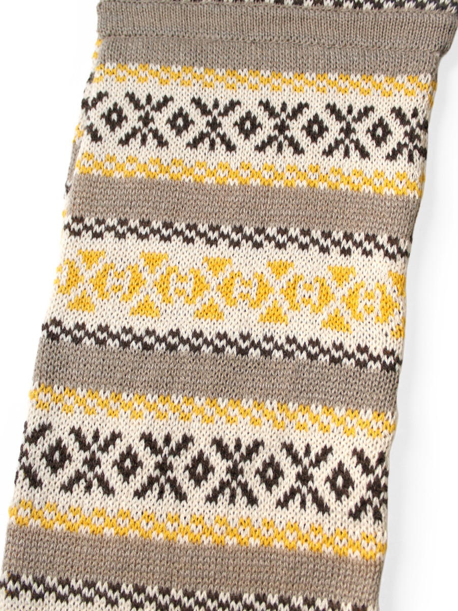 KAPITAL Hat/Cap 5G Wool Yellowknife Fair Isle Balaclava Scarf