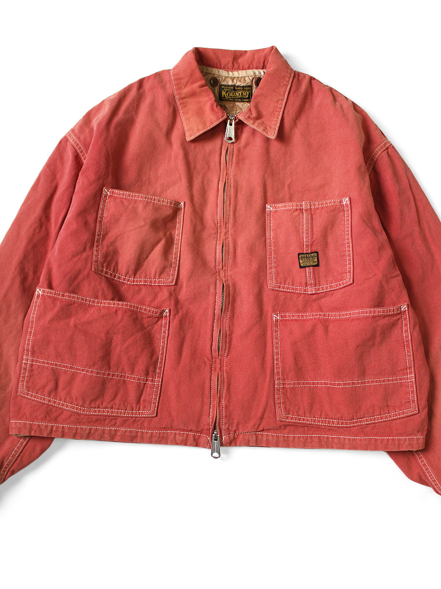 KAPITAL Jacket California Red Canvas Cover Old Rizler (With Liner)
