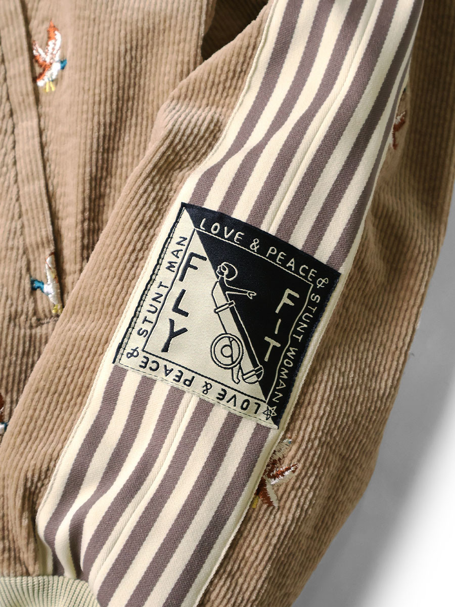 KAPITAL Jacket 11W Stretch Corduroy Duck Embroidery Track Jacket