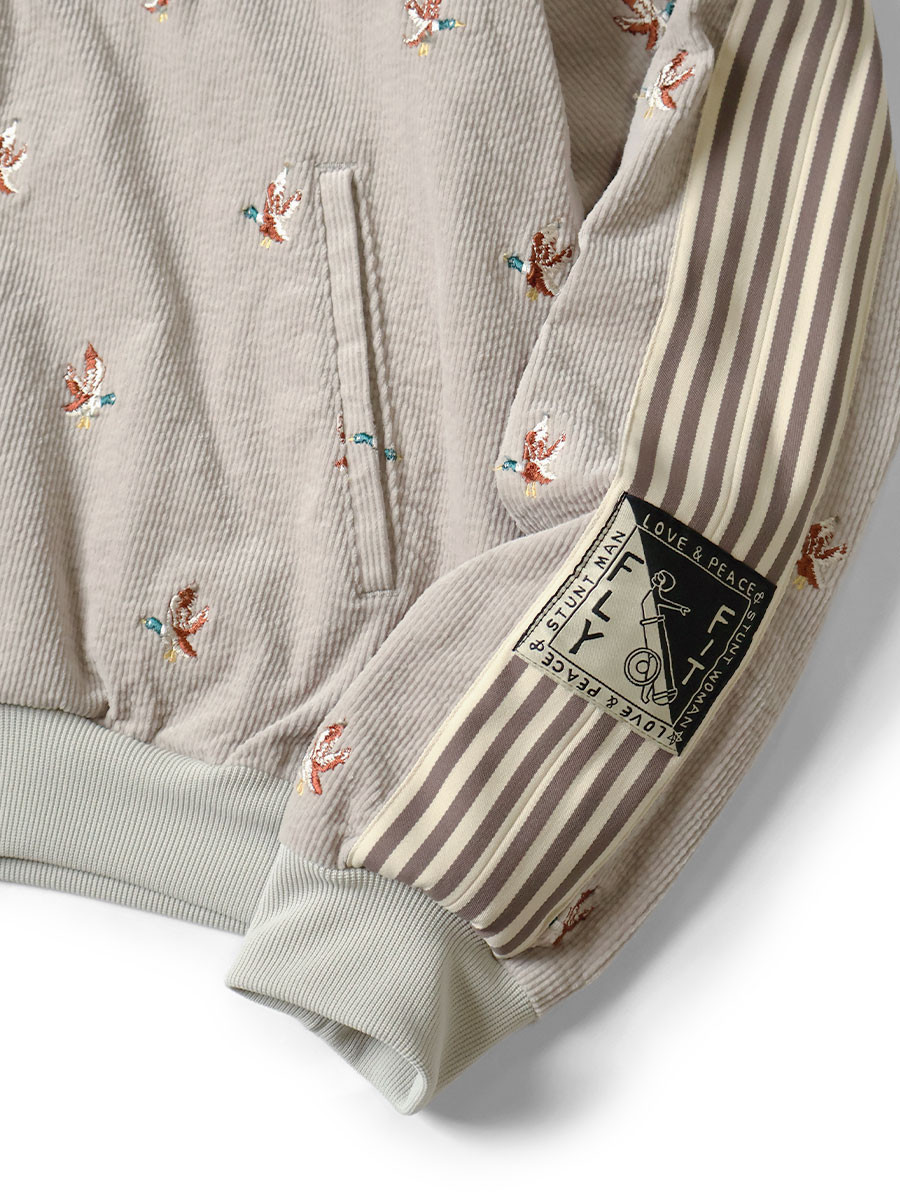 KAPITAL Jacket 11W Stretch Corduroy Duck Embroidery Track Jacket