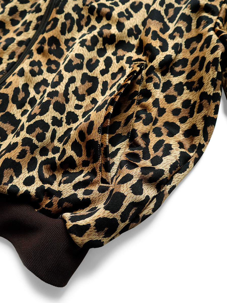 KAPITAL Sweat Shirt Smooth Jersey Leopard Print Stuntman & Woman