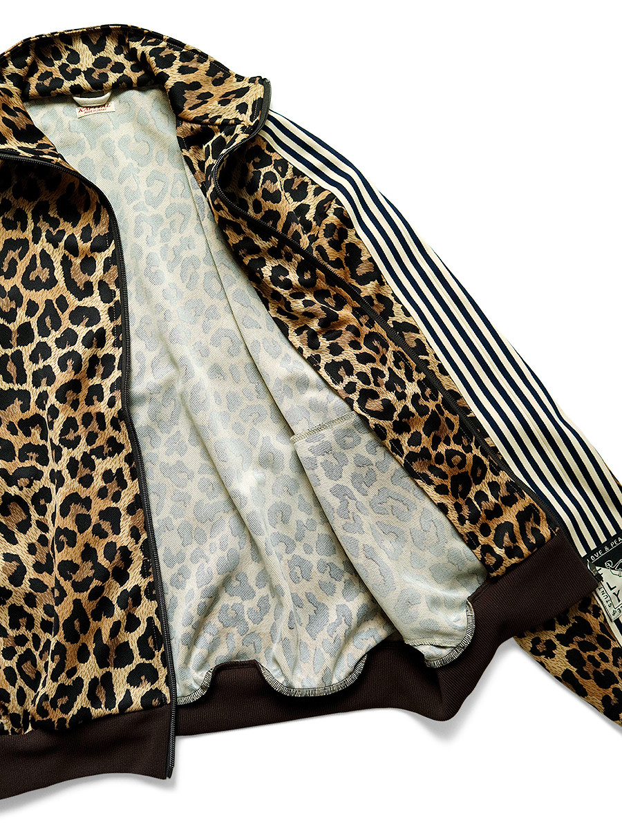 KAPITAL Sweat Shirt Smooth Jersey Leopard Print Stuntman & Woman