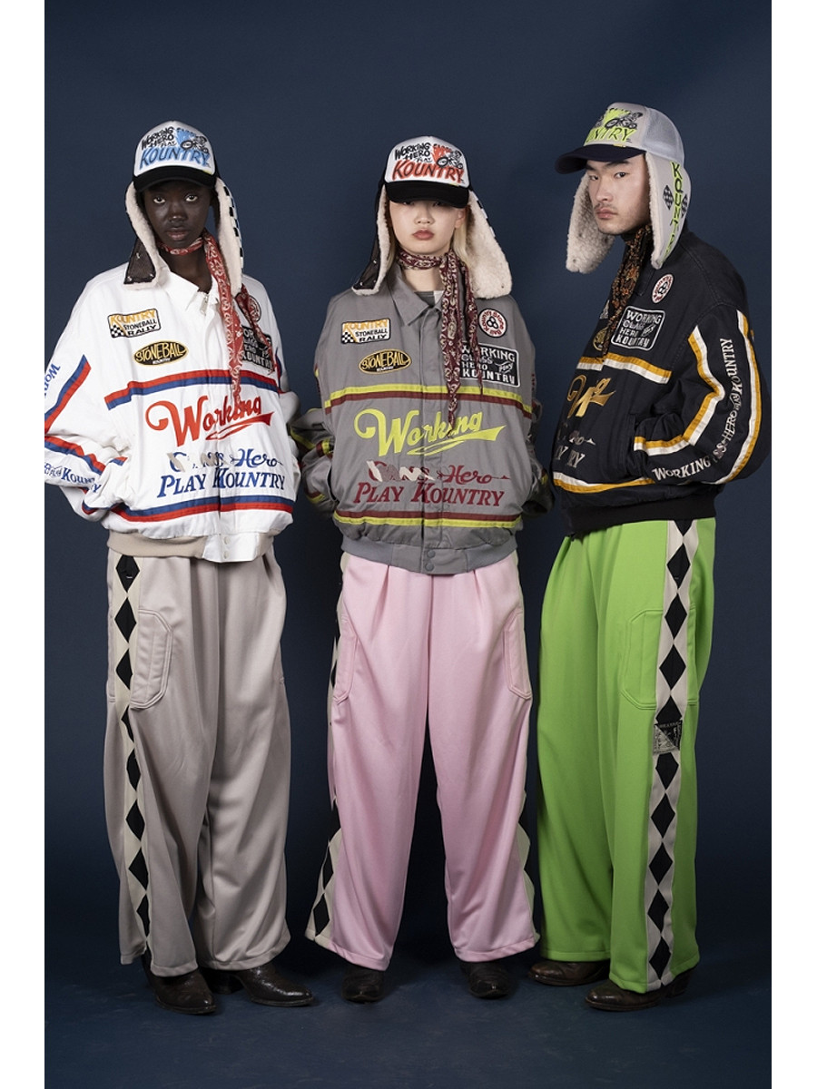KAPITAL Jacket Chino Ad Racing Drizzler Jacket