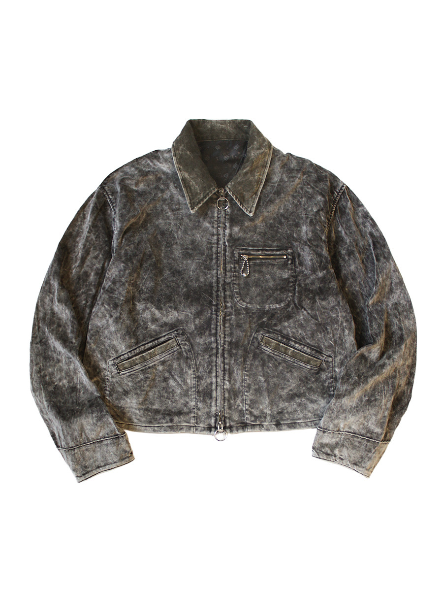 KAPITAL Jacket Velveteen Hunter Drizzler Jacket (Dirty Dyed)