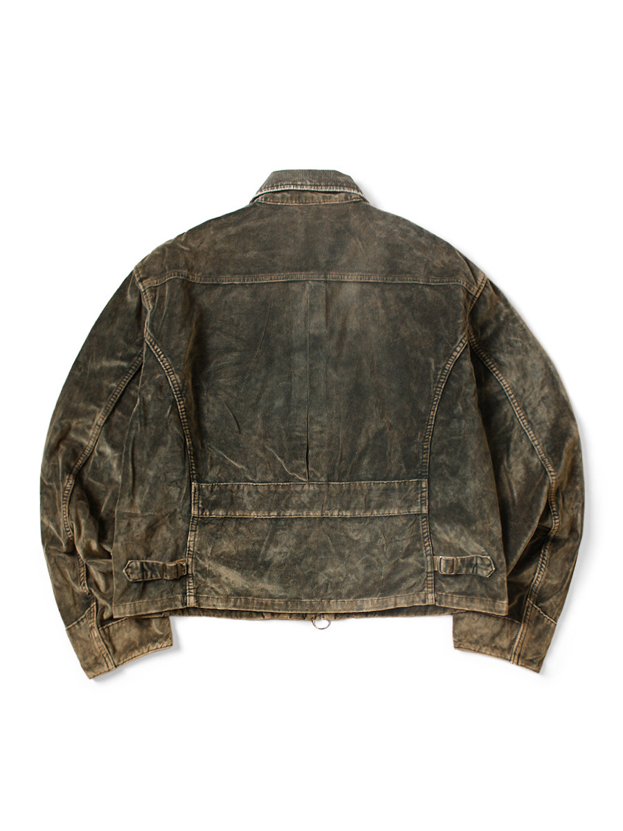 KAPITAL Jacket Velveteen Hunter Drizzler Jacket (Dirty Dyed)