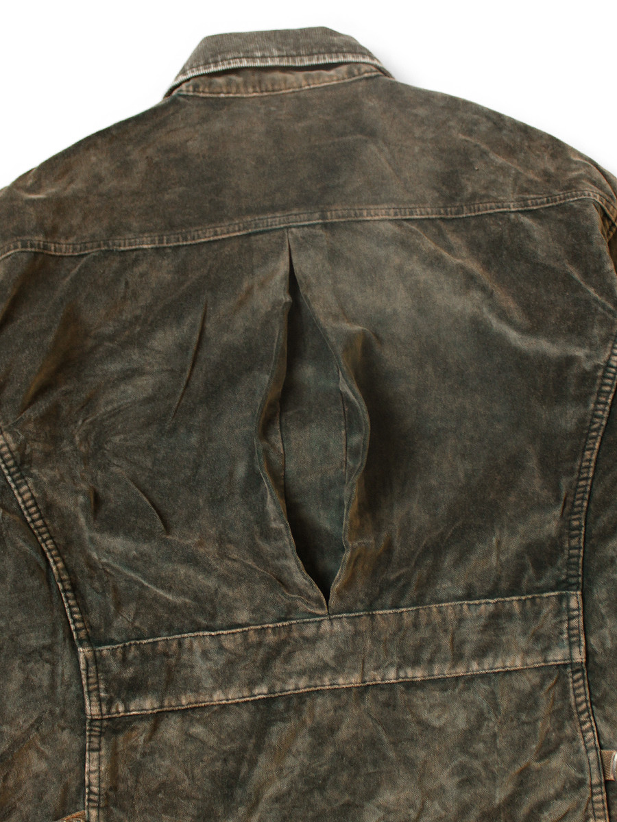 KAPITAL Jacket Velveteen Hunter Drizzler Jacket (Dirty Dyed)