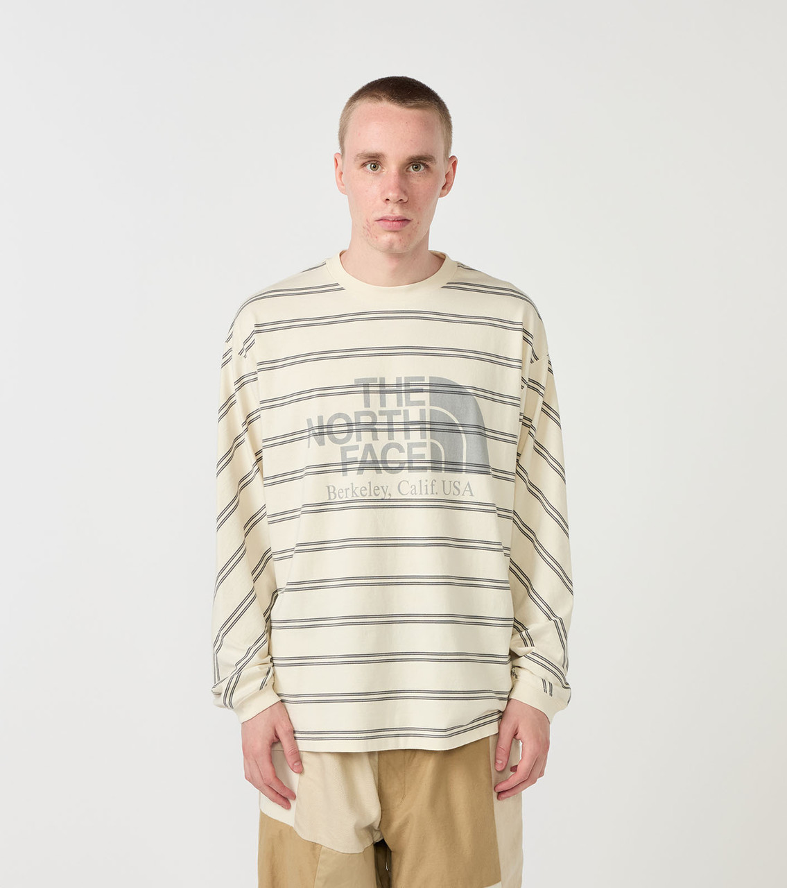 THE NORTH FACE Purple Label T-SHIRT Field Long Sleeve Striped Tee