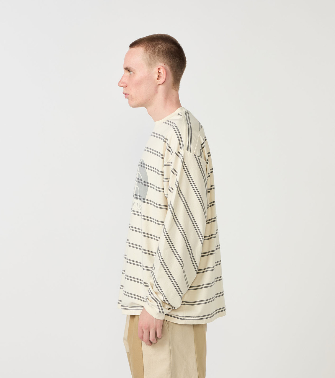 THE NORTH FACE Purple Label T-SHIRT Field Long Sleeve Striped Tee
