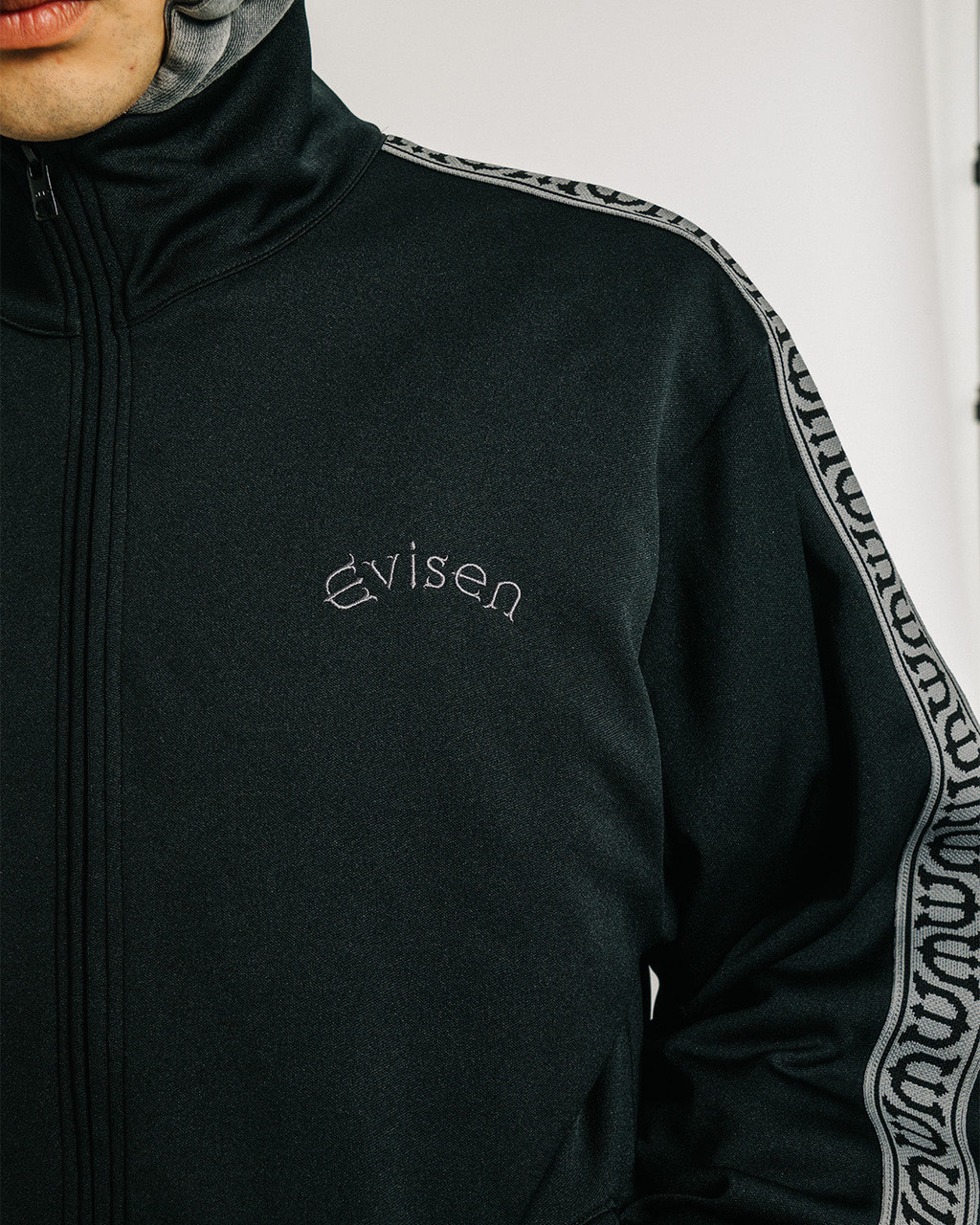 Evisen Skateboards JACKET E LOGO TRACK JACKET - BLACK