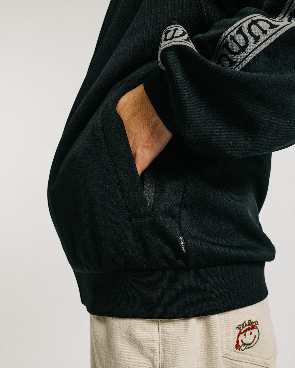 Evisen Skateboards JACKET E LOGO TRACK JACKET - BLACK