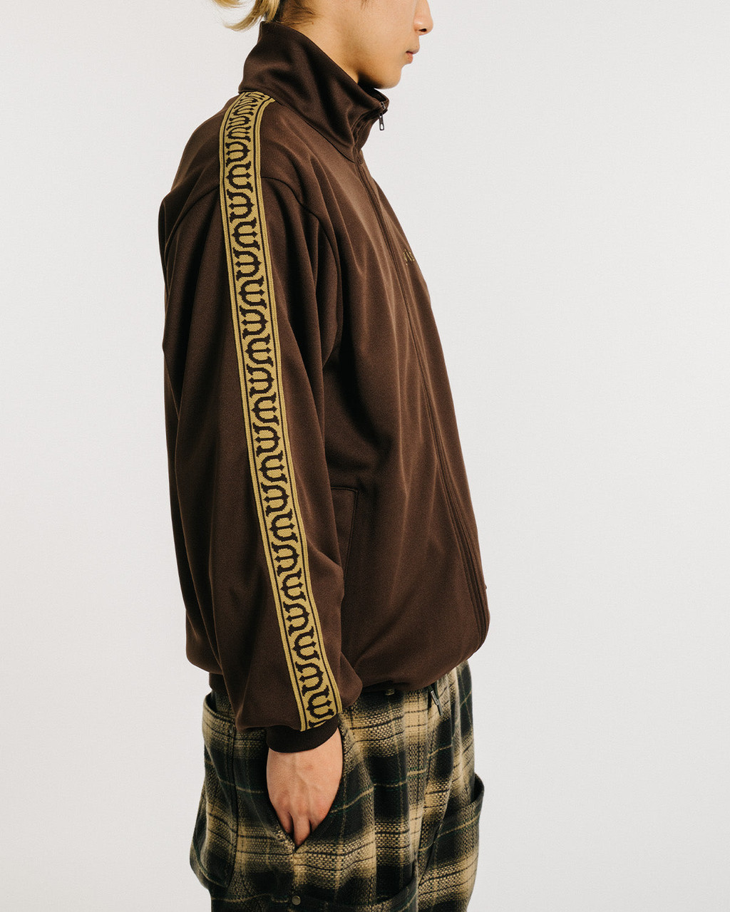 Evisen Skateboards JACKET E LOGO TRACK JACKET - BROWN