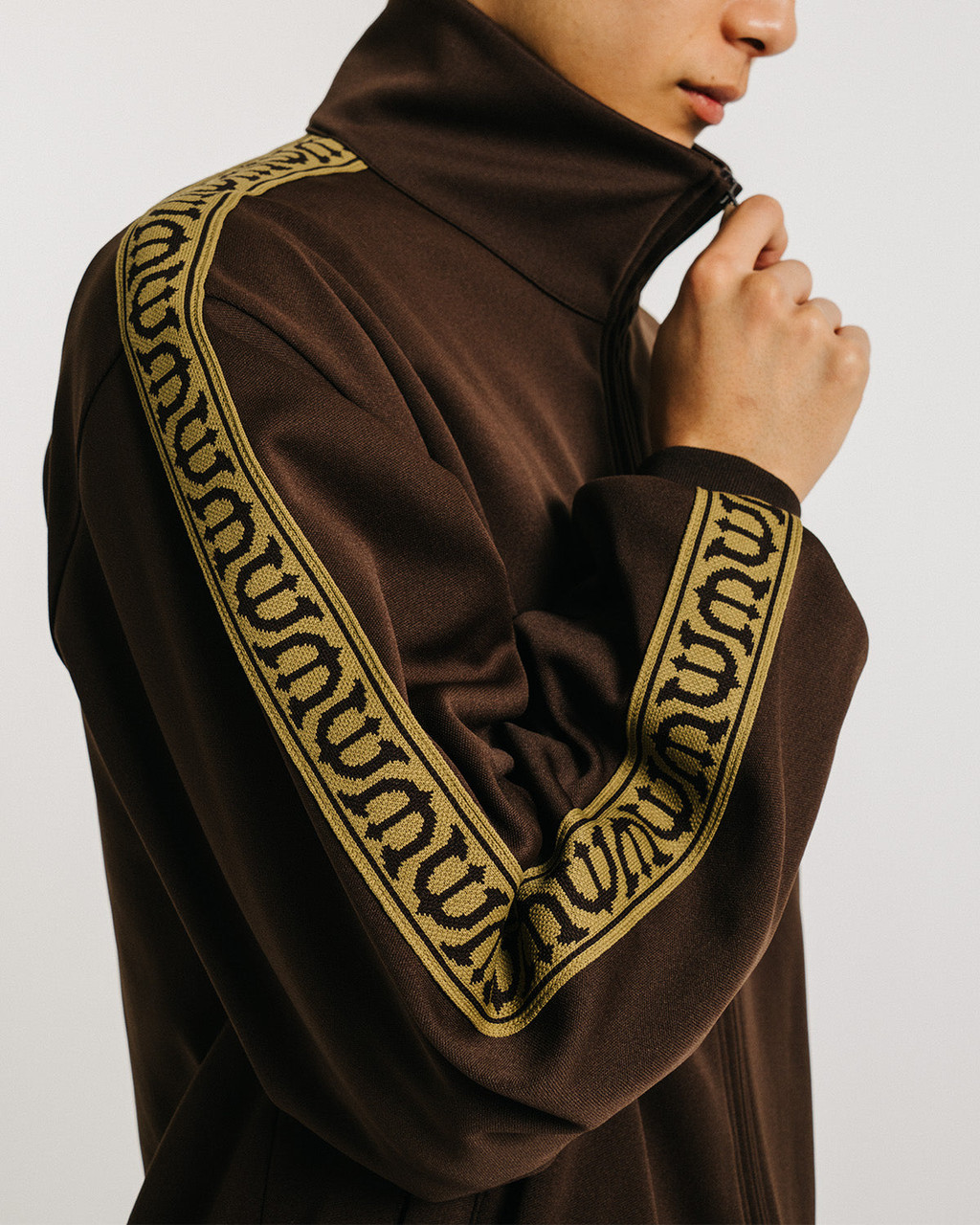 Evisen Skateboards JACKET E LOGO TRACK JACKET - BROWN