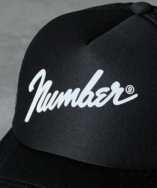 NUMBER (N)INE Cap Number⑨ PRINTED MESH CAP / Number Nine Logo