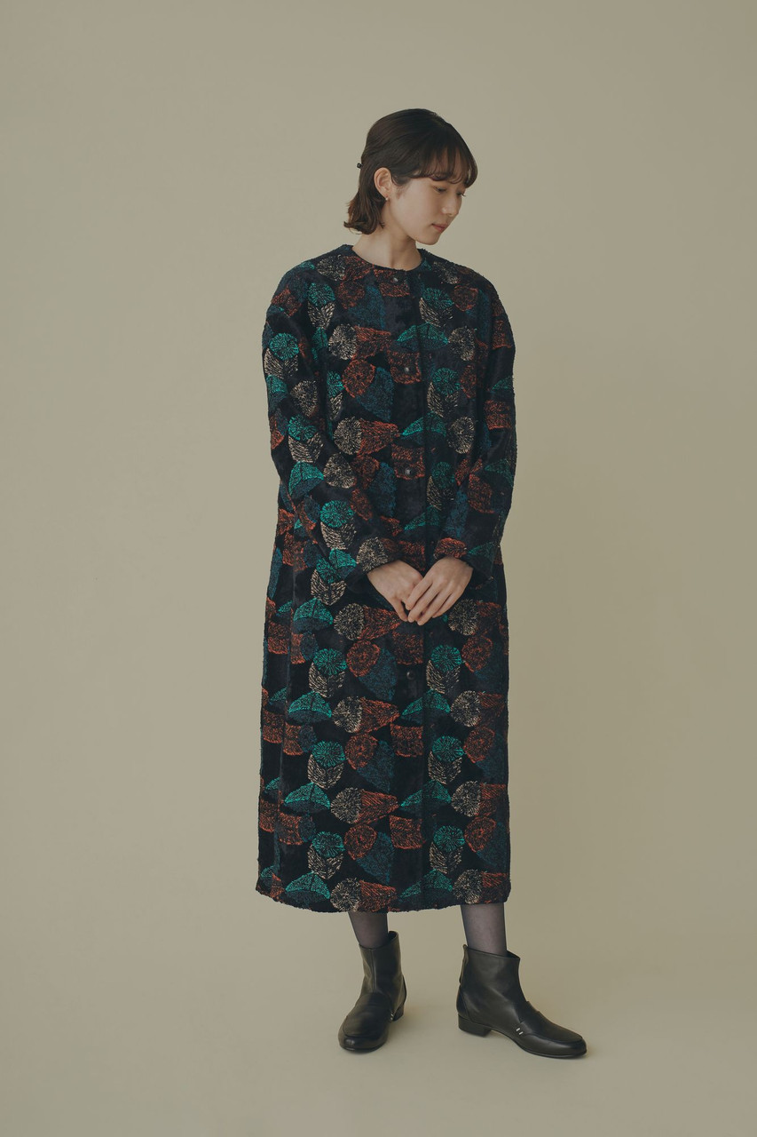 minä perhonen Coats & Jackets Hana no Mi Collarless Coat 2024-25 A