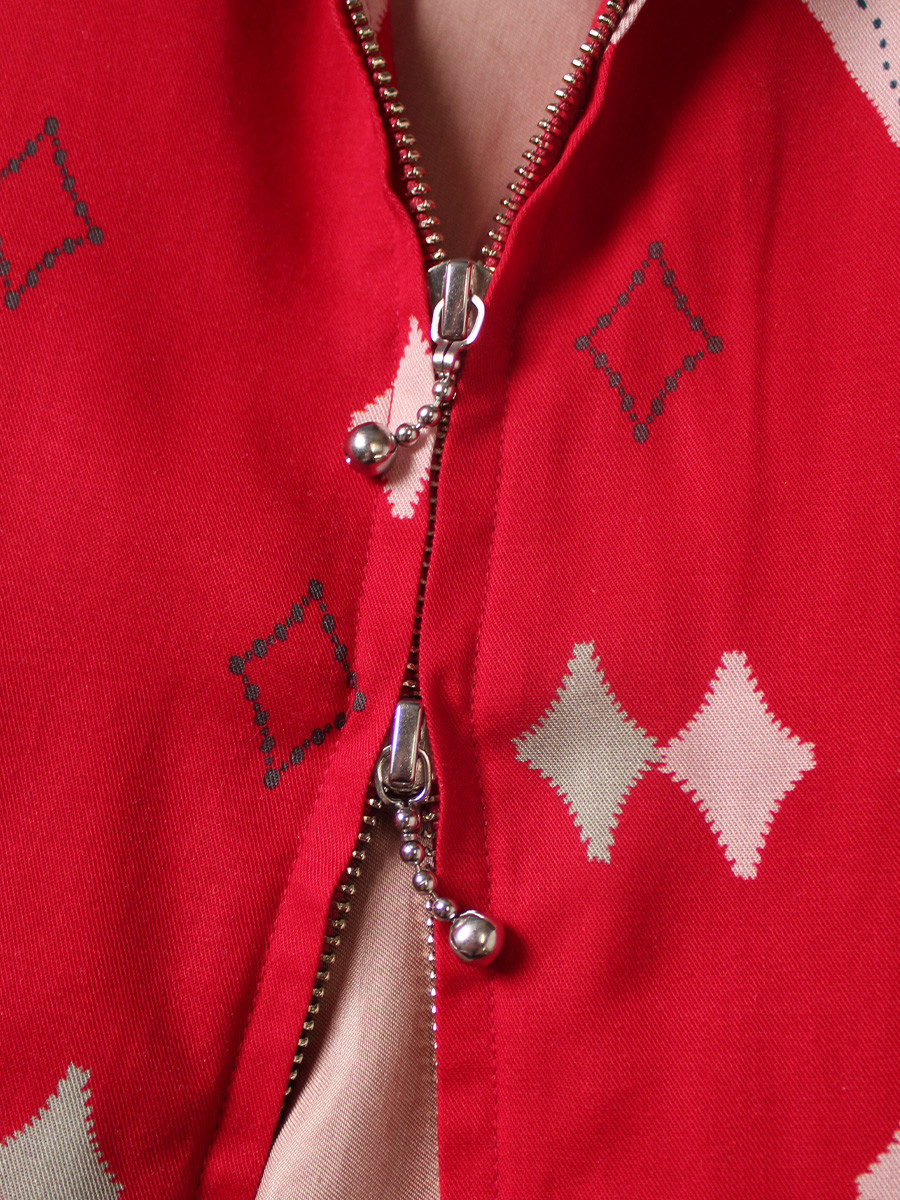 KAPITAL Jacket Rayon Twill Ainu Mosir Print Drizzler Jacket