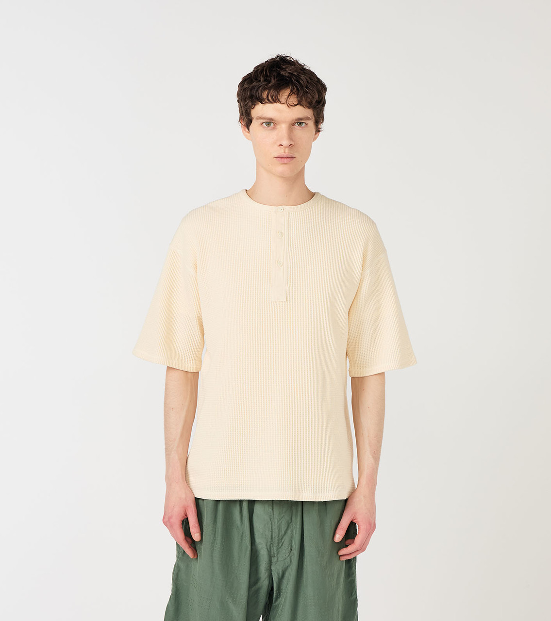 nanamica T-SHIRT Henry Neck Thermal Sweat Tee Online Shop to Worldwide