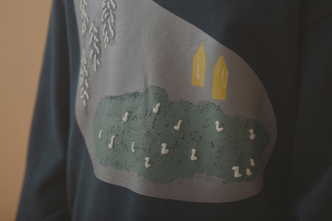 minä perhonen Clothes Forest Village Pullover Online Shop to Worldwide