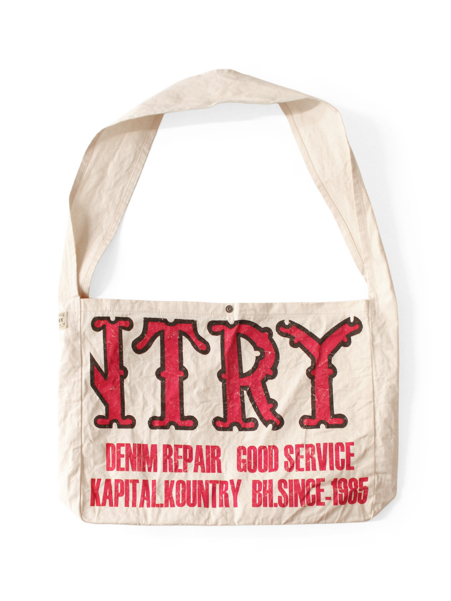 KAPITAL Bag Cotton Twill KOUNTRY FACTORY BOOK BAG