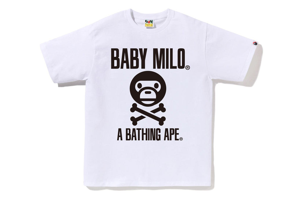 BAPE T-SHIRT BIG BABY MILO CROSSBONE TEE