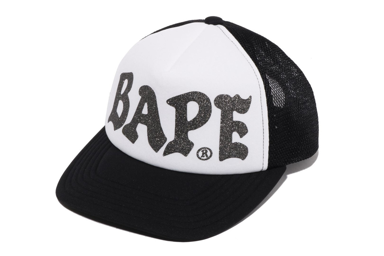 CAP/HAT BAPE GLITTER PRINT MESH CAP