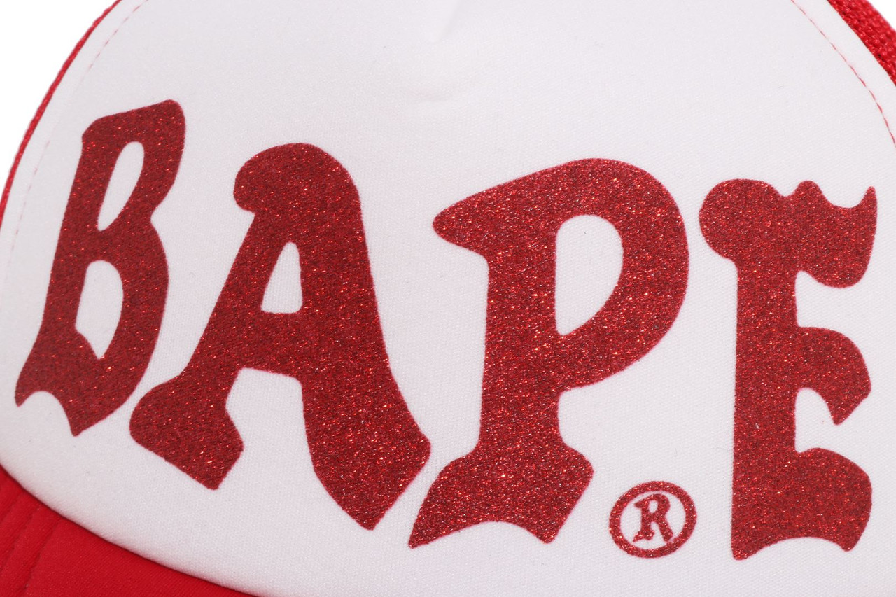 CAP/HAT BAPE GLITTER PRINT MESH CAP