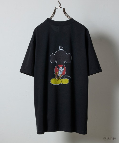 NUMBER (N)INE Tops MICKEY MOUSE OS T-SHIRT / COLOR & MONOCHROME