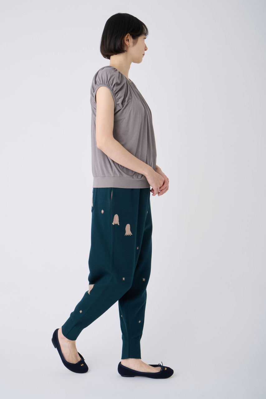 minä perhonen Tops thin film French Sleeve Pullover Online Shop to