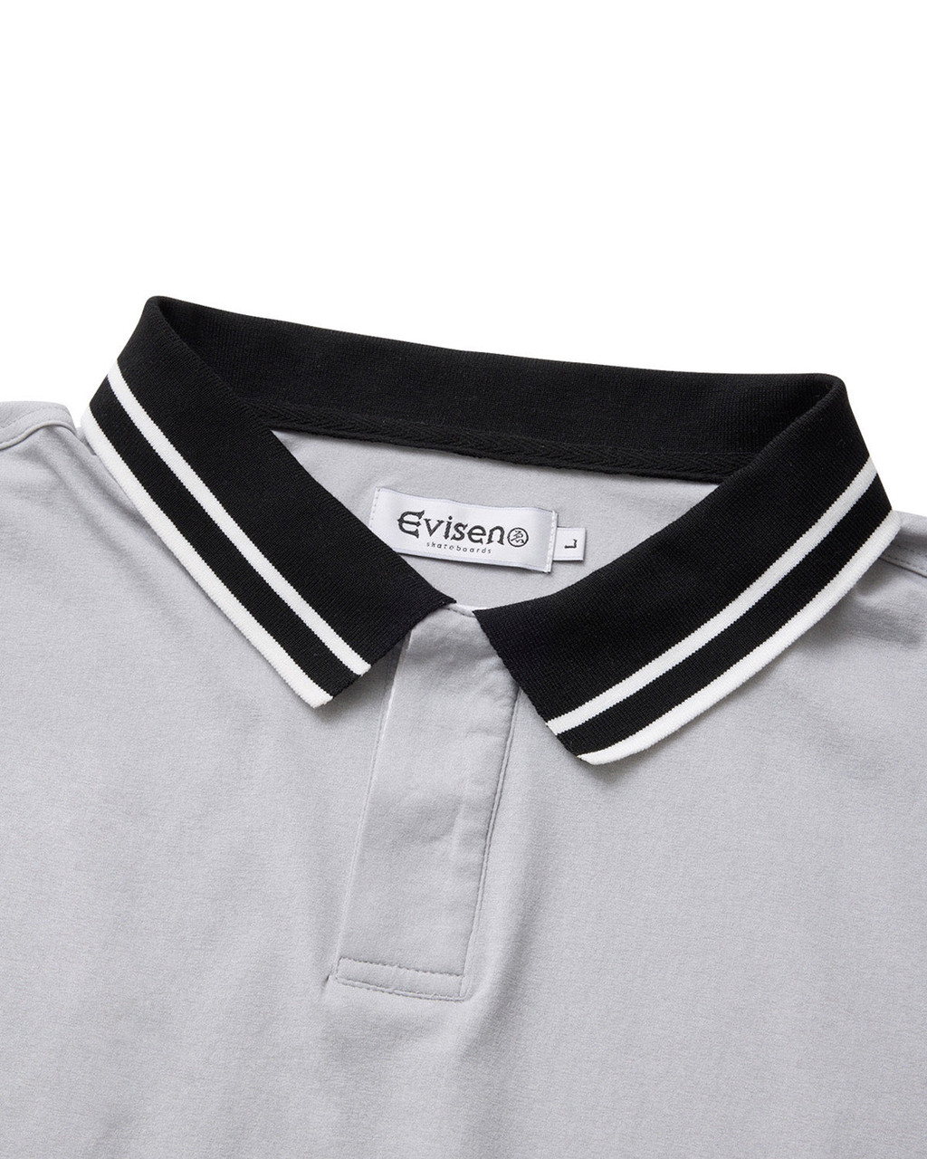Evisen Skateboards TOPS EE LOGO POLO - CHARCOAL