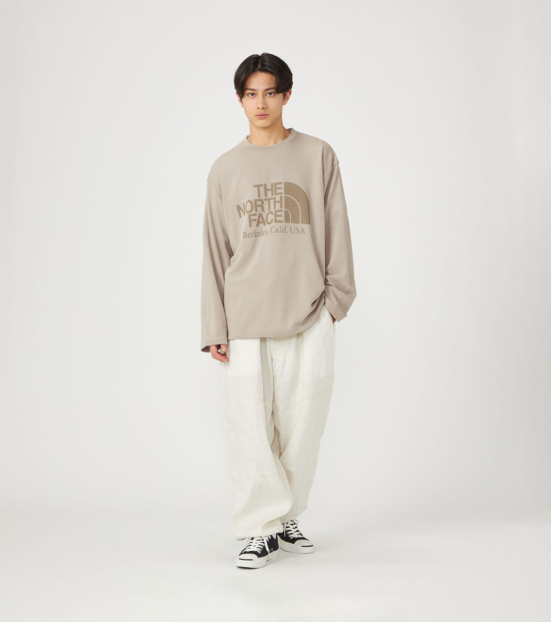 THE NORTH FACE Purple Label T-SHIRT Mesh Field Long Sleeve Tee