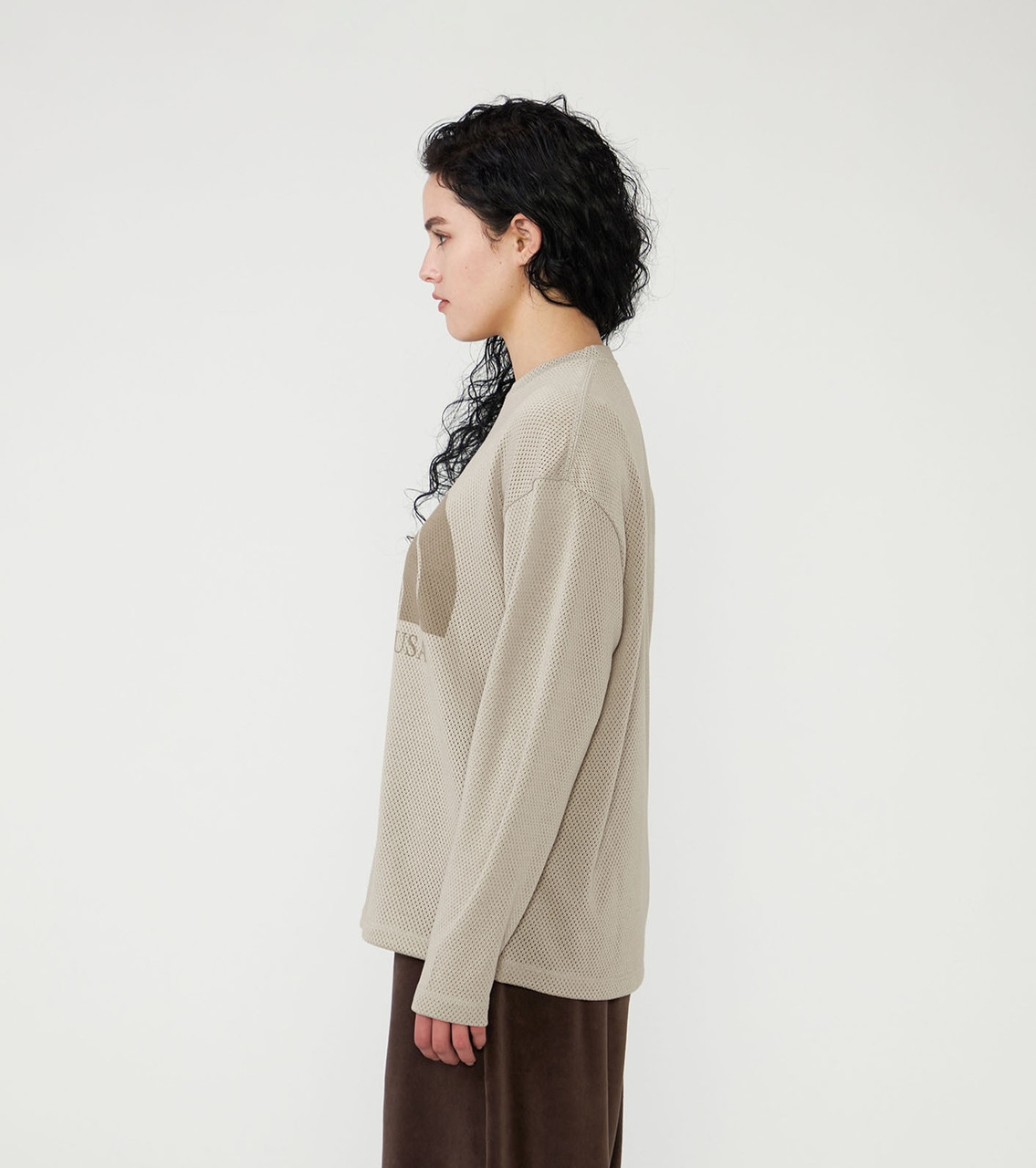 THE NORTH FACE Purple Label T-SHIRT Mesh Field Long Sleeve Tee