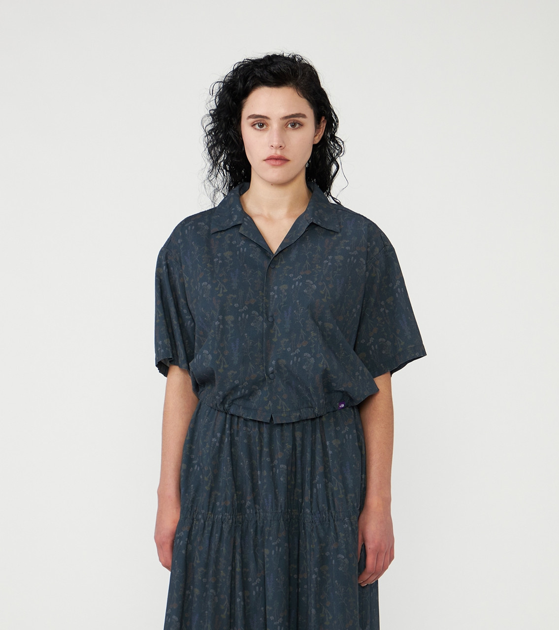 THE NORTH FACE Purple Label SHIRT Flower Printed Cropped Shirt