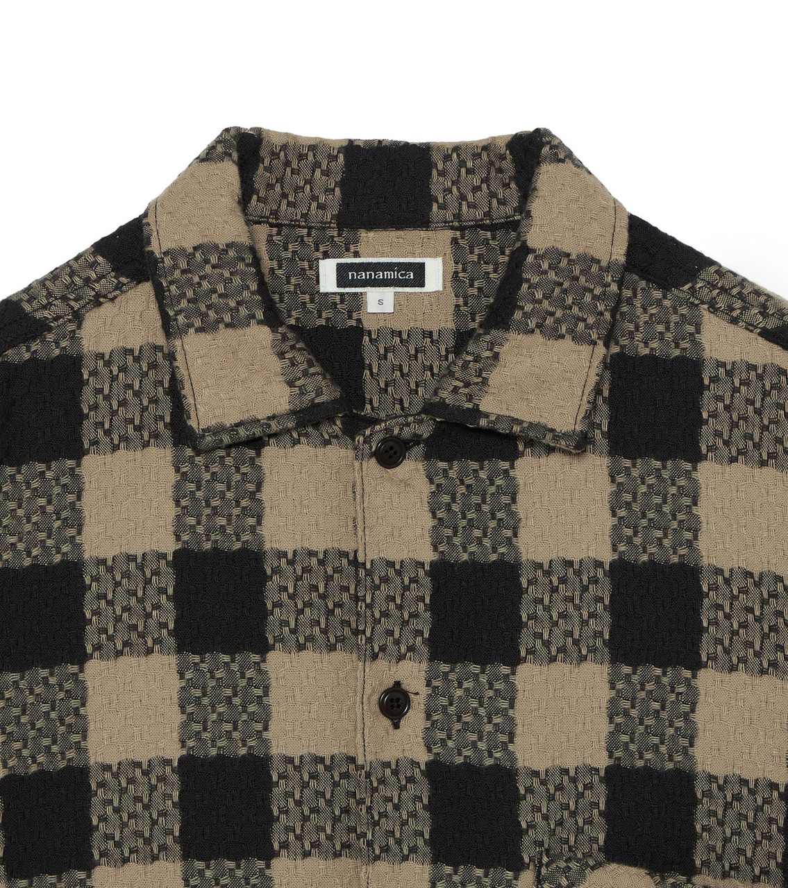 nanamica SHIRT OOAL Block Check Jacquard Shirt Online Shop to