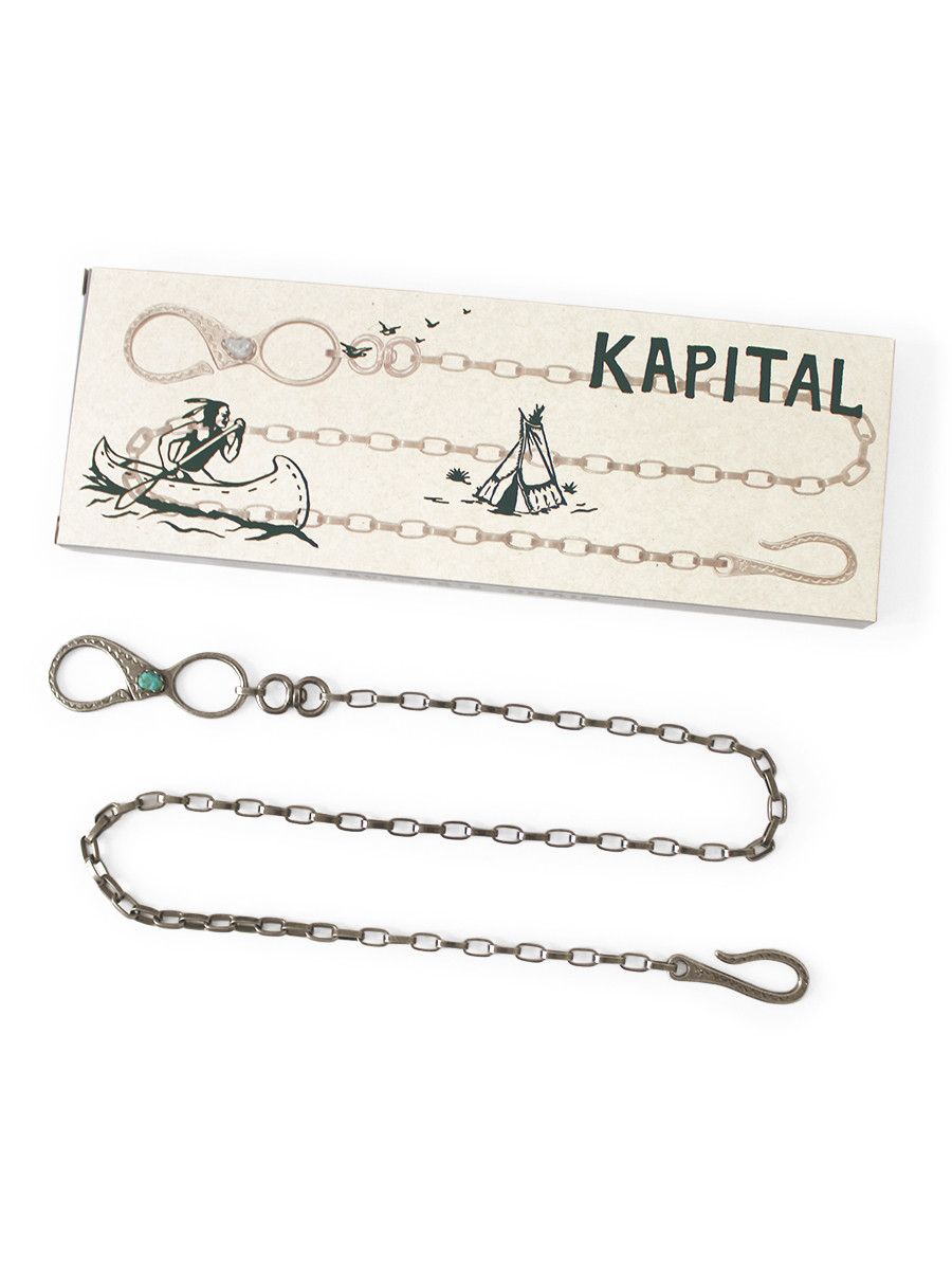 KAPITAL Others Brass Silver Turquoise Wallet Chain