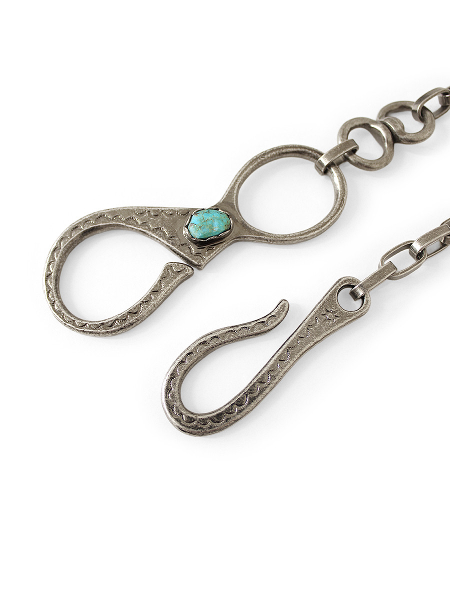 KAPITAL Others Brass Silver Turquoise Wallet Chain