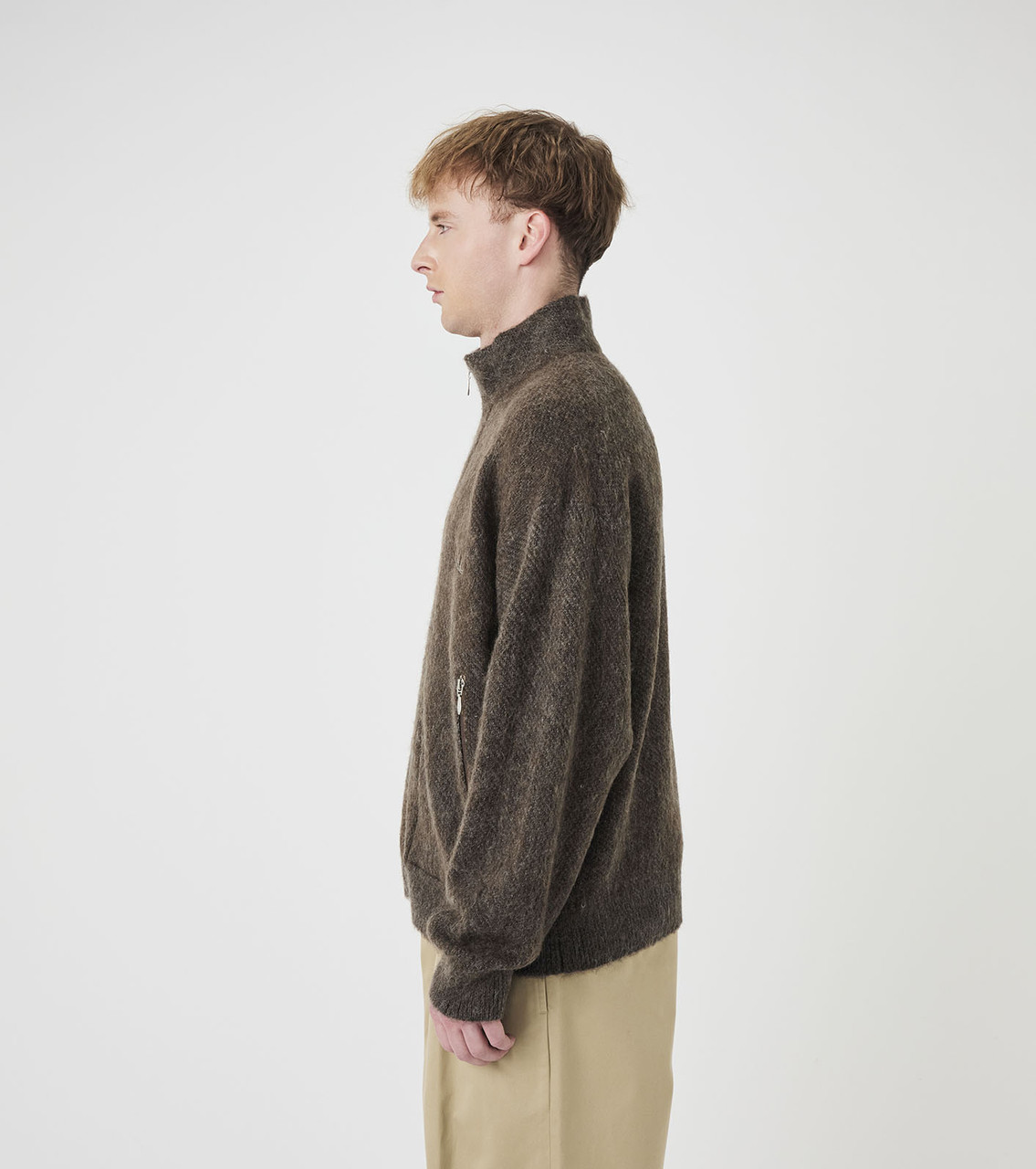 nanamica JACKET OOAL Zip Up Mohair Jacket Online Shop to Worldwide