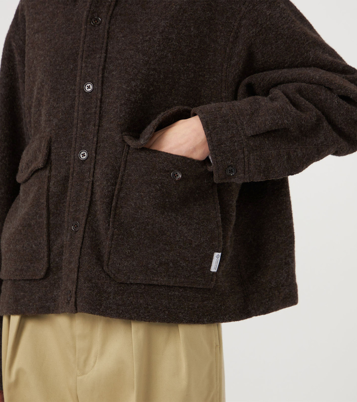 nanamica JACKET OOAL WINDSTOPPER Sliver Knit Jacket Online Shop to