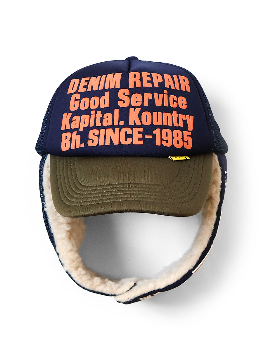 kapital DENIM REPAIR SERVICEpt トラックCAP KAPITAL Hat/Cap DENIM REPAIR SERVICEpt Lumbar Track Cap