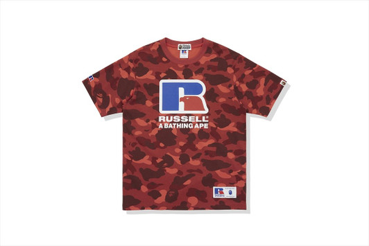 Picture No.1 of BAPE [BAPE X RUSSELL] COLOR CAMO TEE 1G73-109-922