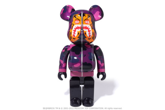 Picture No.1 of BAPE [BAPE X MEDICOM TOY] COLOR CAMO TIGER BE@RBRICK 1000% 1I73-185-908