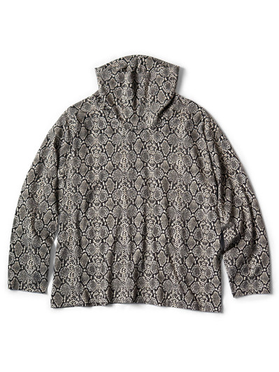 Picture No.1 of KAPITAL Jersey Snake Pattern Baggy High Neck Long T-shirt K2311LC164