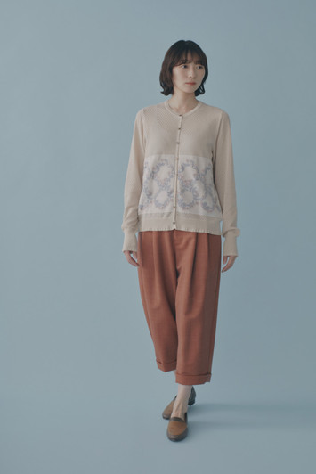 Picture No.1 of minä perhonen flower crown Knit Cardigan 2024 s/s ACS8905S