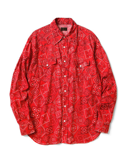 Picture No.1 of KAPITAL Murasheeching COOKIE Bandana Pattern Husky Western Shirt K2409LS015