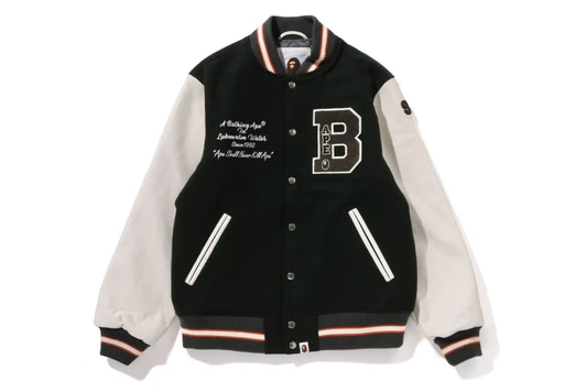 Picture No.1 of BAPE EMBROIDERY VARSITY JACKET 1K80-141-001