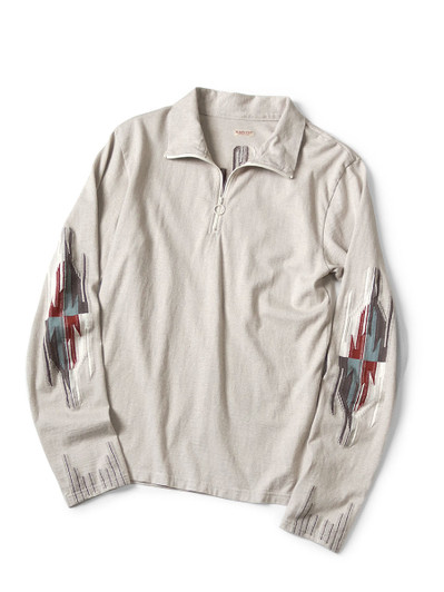 Picture No.1 of KAPITAL Ortega Jersey Half Zip Long Sleeve T-Shirt K2409LC039