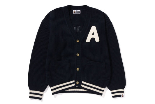 Picture No.1 of BAPE A BATHING APE COLLEGE CARDIGAN 1K80-220-001